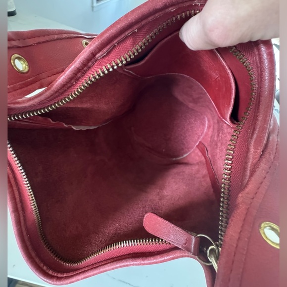 Vintage Coach Large Red Duffle Purse - Made in USA - Picture 7 of 10
